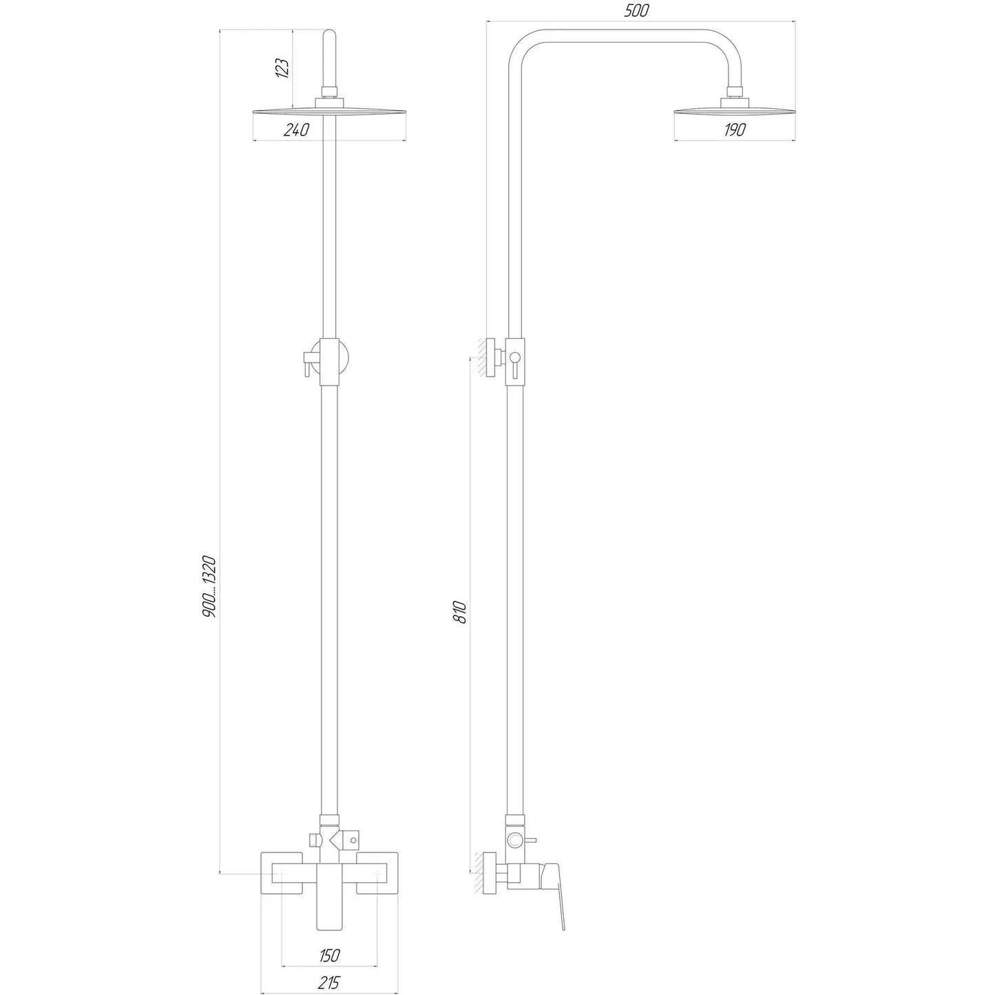 System prysznicowy ODISS TO 18702-H52