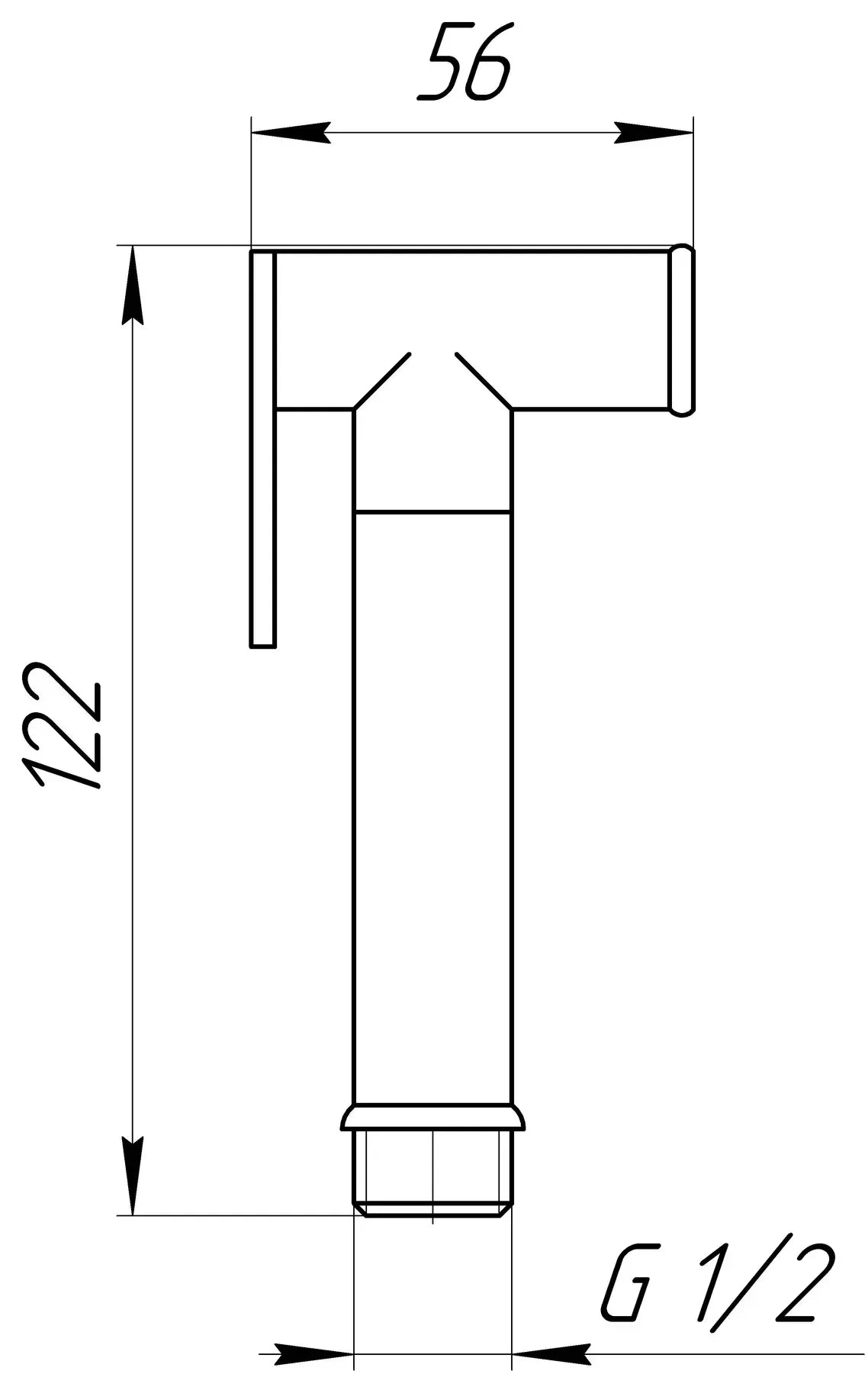 SH88 Mosiężna higieniczna słuchawka prysznicowa