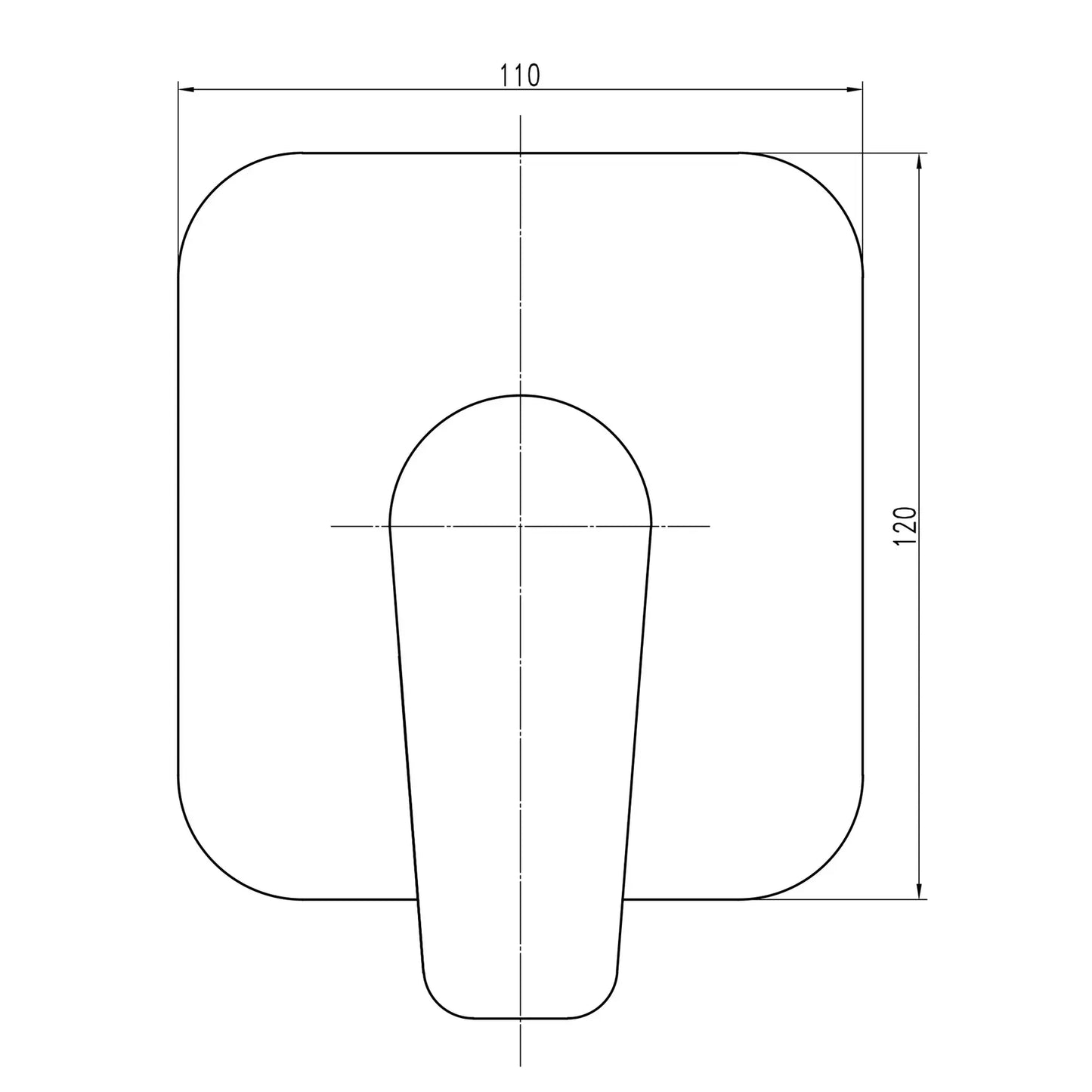 CAPRI TCA-15705-H43 Bateria prysznicowa podtynkowa
