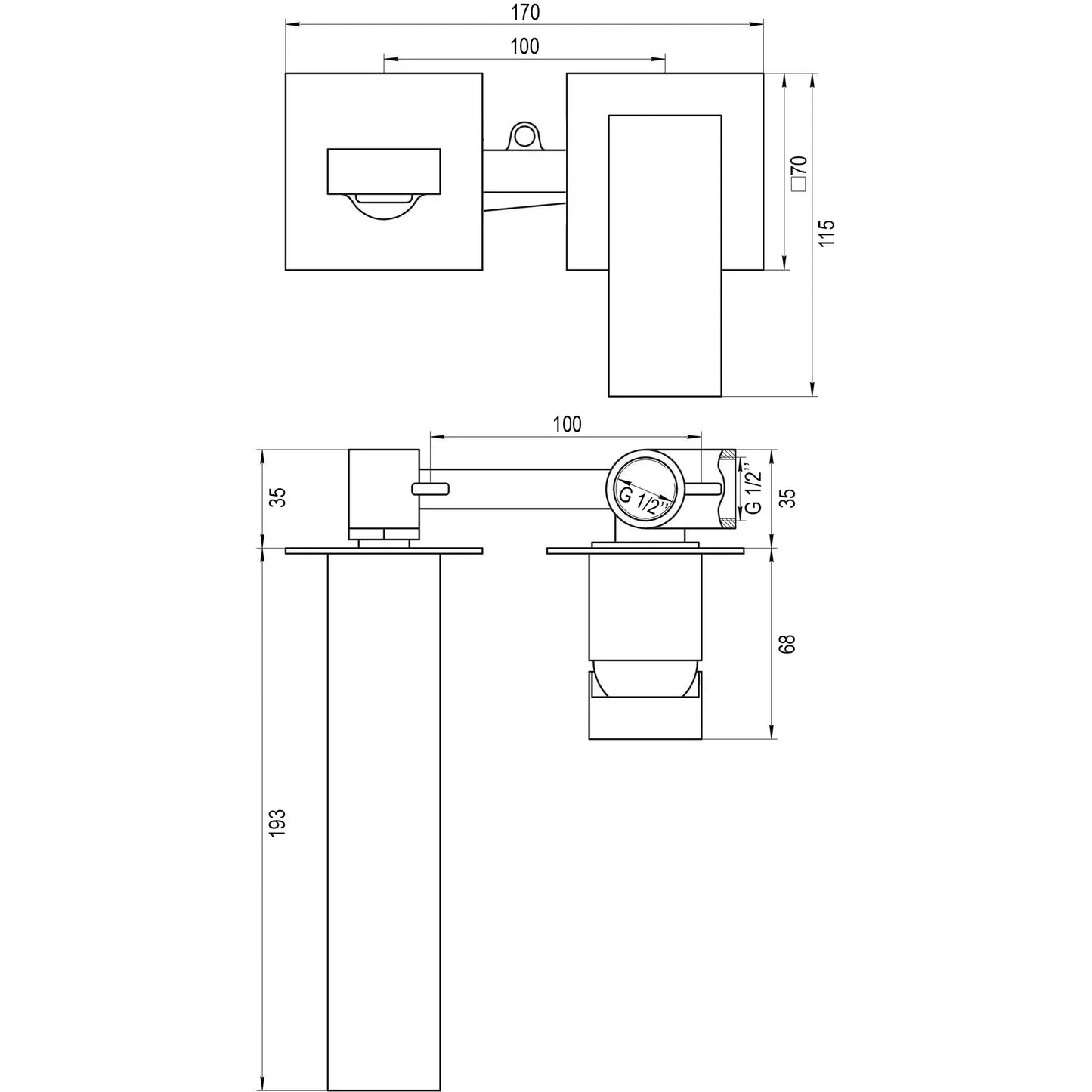 Bateria umywalkowa ODISS TO 18235-H66