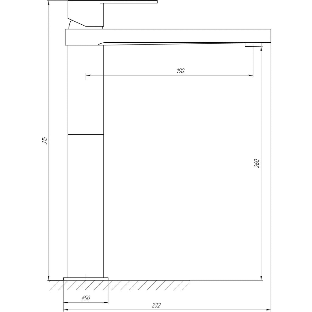 SARDINIA-TS 08223-H20-BB Bateria umywalkowa wysoka