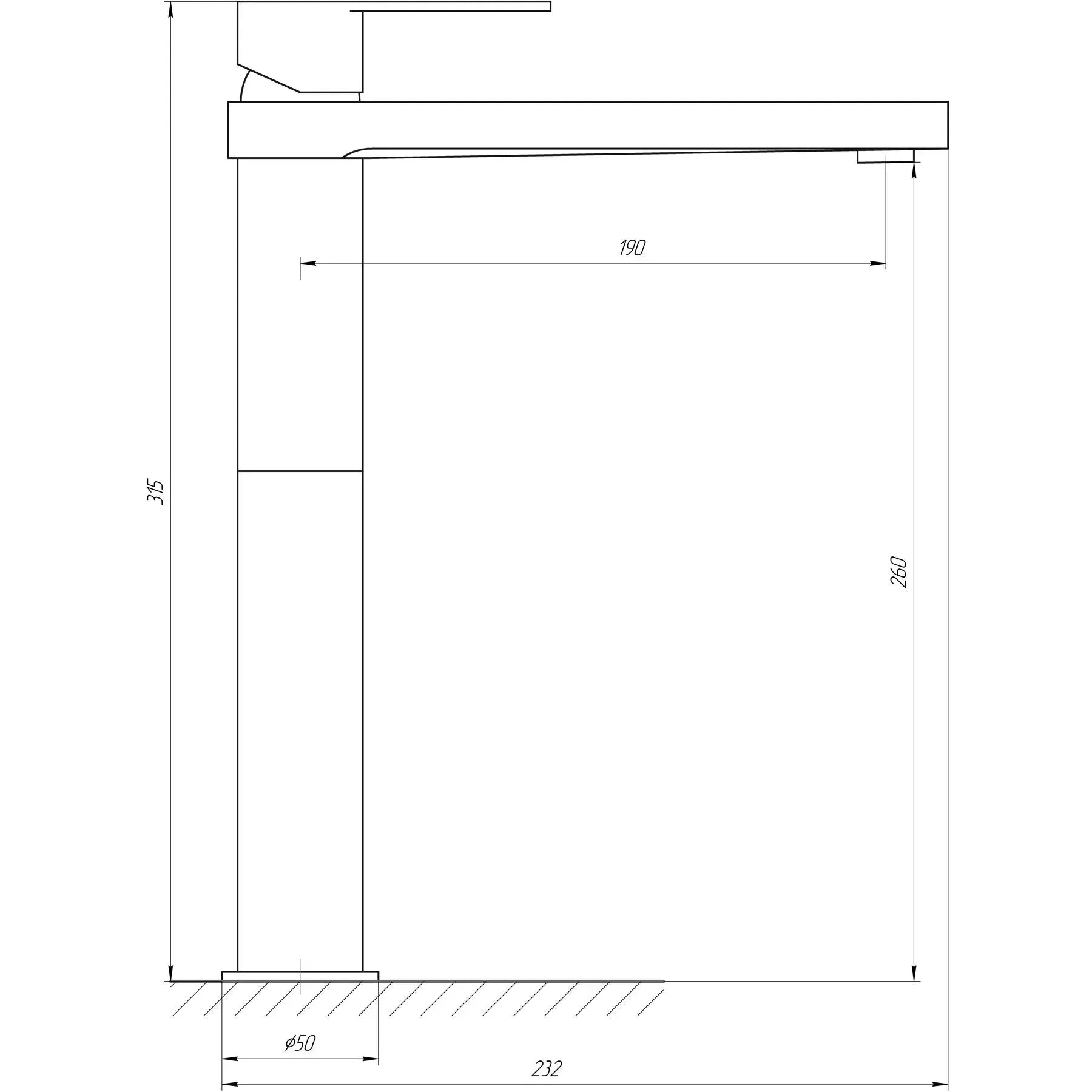 SARDINIA-TS 08223-H20-BB Bateria umywalkowa wysoka