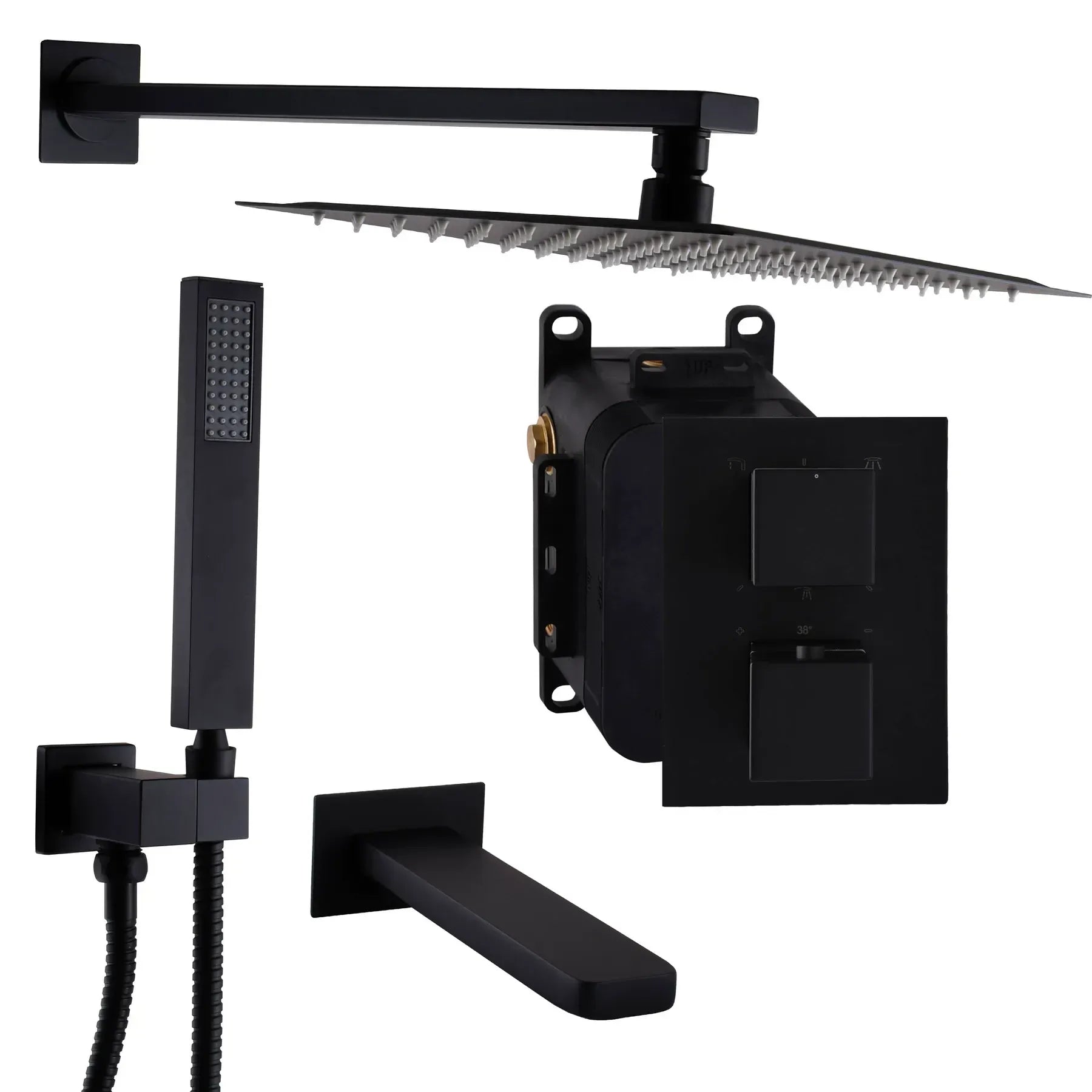 ODISS TO 08117-L03-BL – Wbudowana bateria prysznicowa, termostat Smart Box / 3-DROŻNY