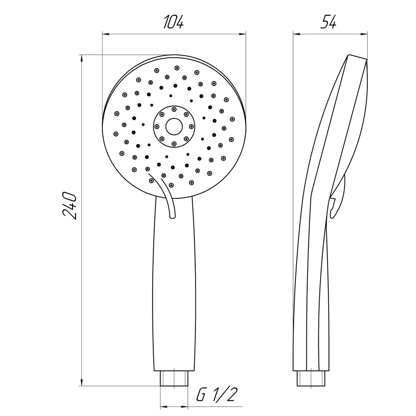 Topaz NF-2205-00-SZARY Prysznic ręczny