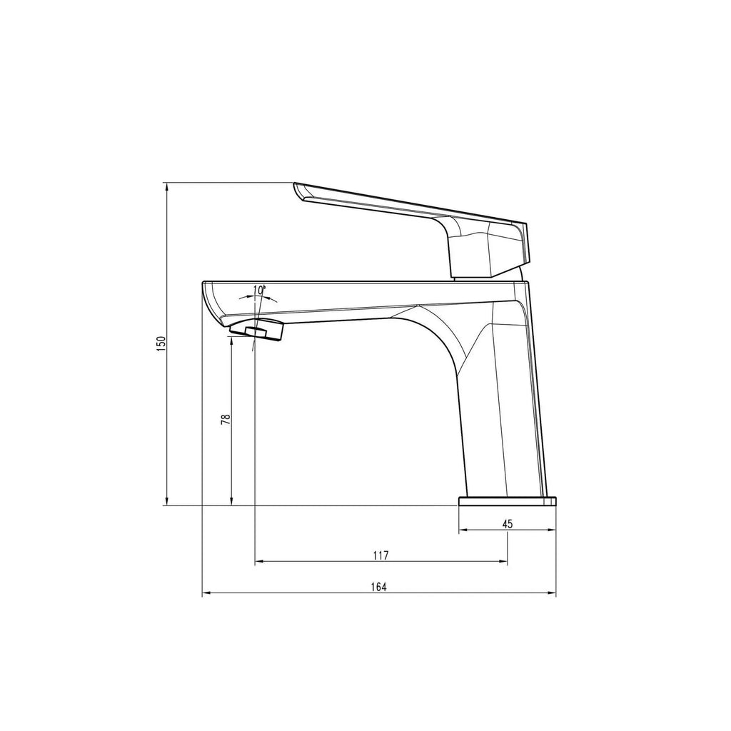LEXI TL 21201-H57-GB Basin Mixer