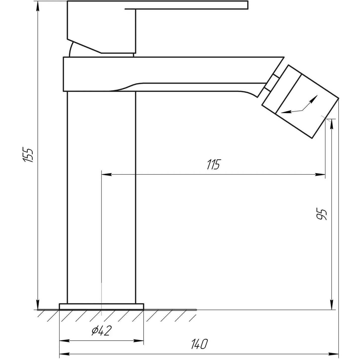 SARDINIA-TS 08601-H18 Bateria bidetowa
