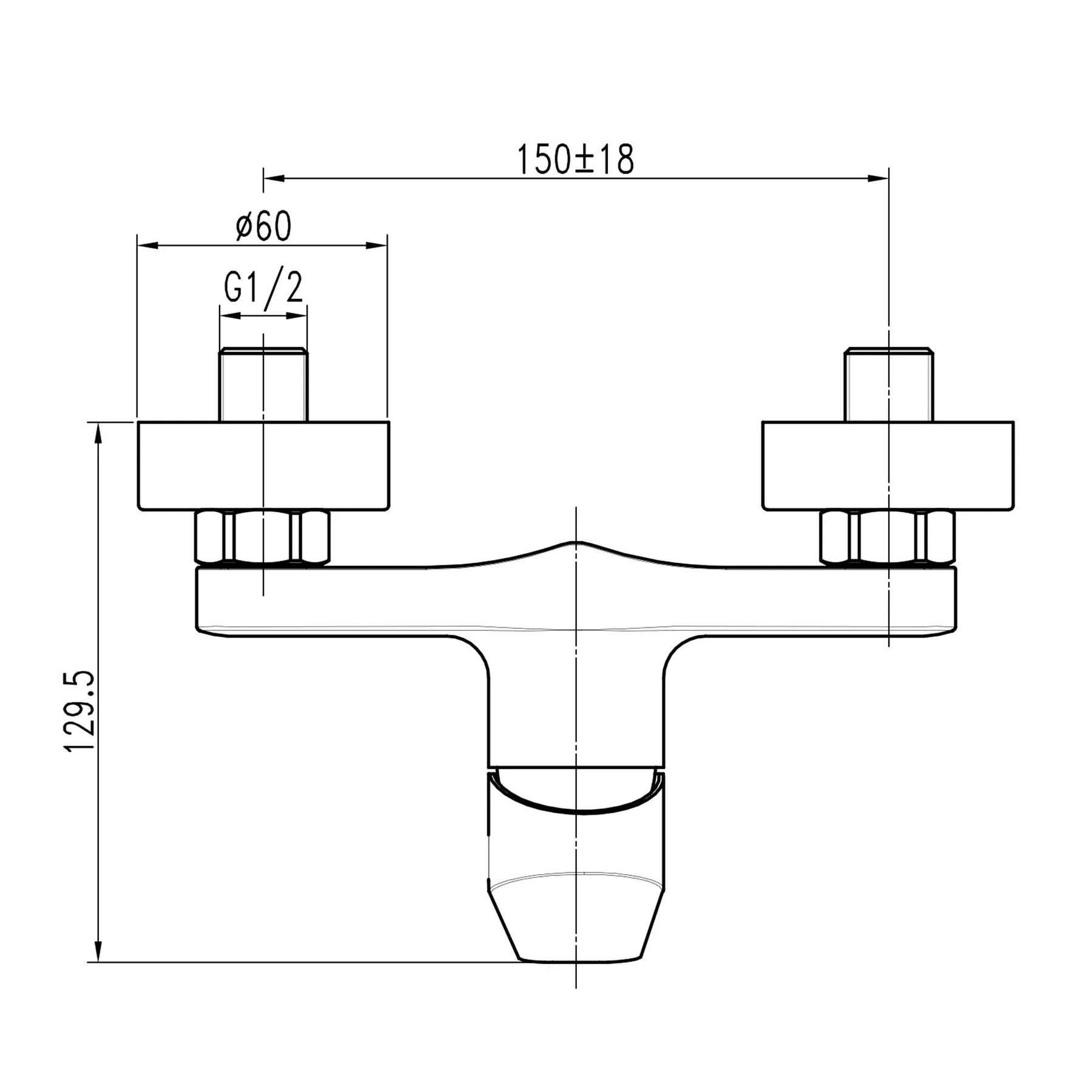 CAPRI TCA-15701-H43 Shower Mixer Set