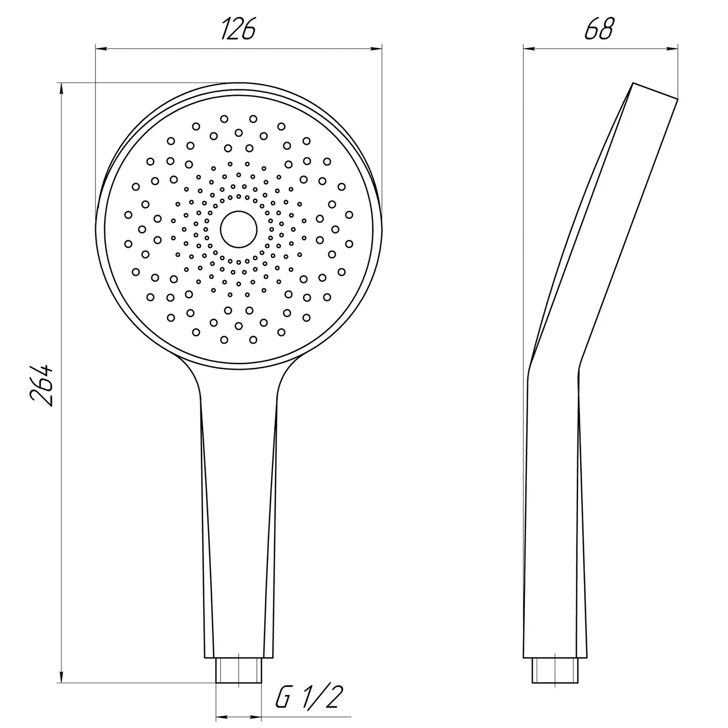 Topaz NF-2202-00-BIAŁY Prysznic ręczny