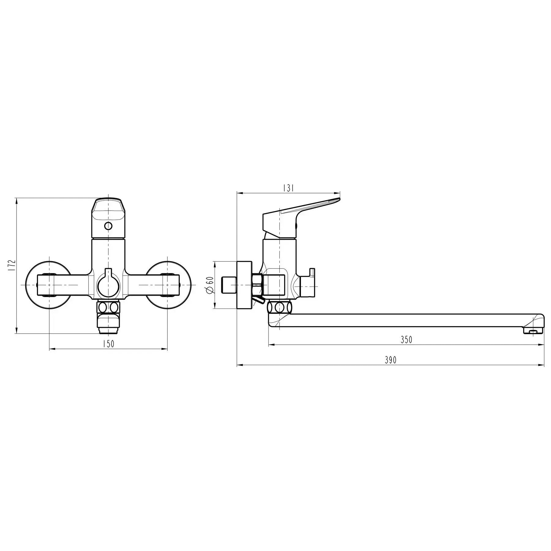 CAPRI TCA-15208-H43 Bath Mixer, Shower Set