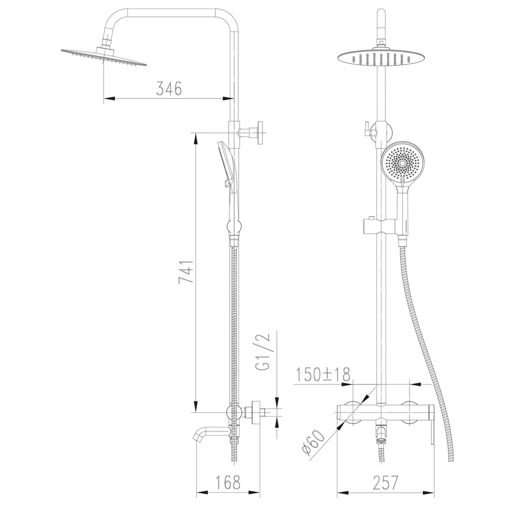 Душова система LOFT TLF 32102-H75-C