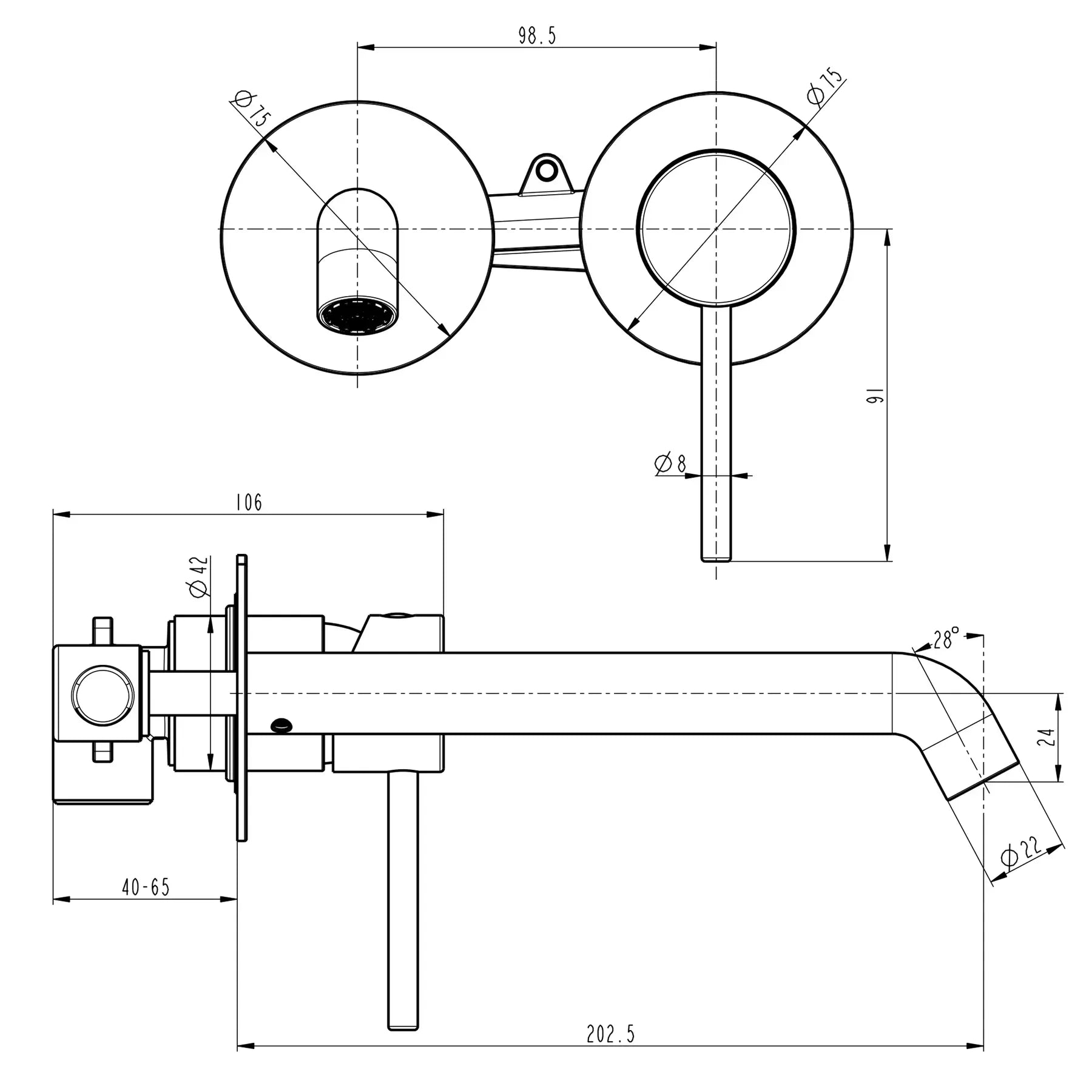 Змішувач для умивальника LOFT TLF 32235-H39-C