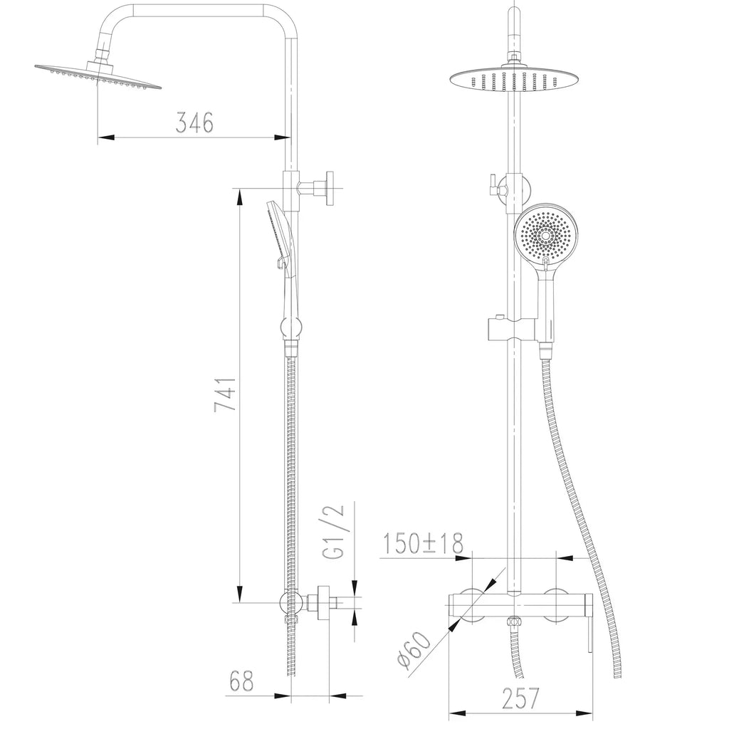 Душова система LOFT TLF 32702-H75-C