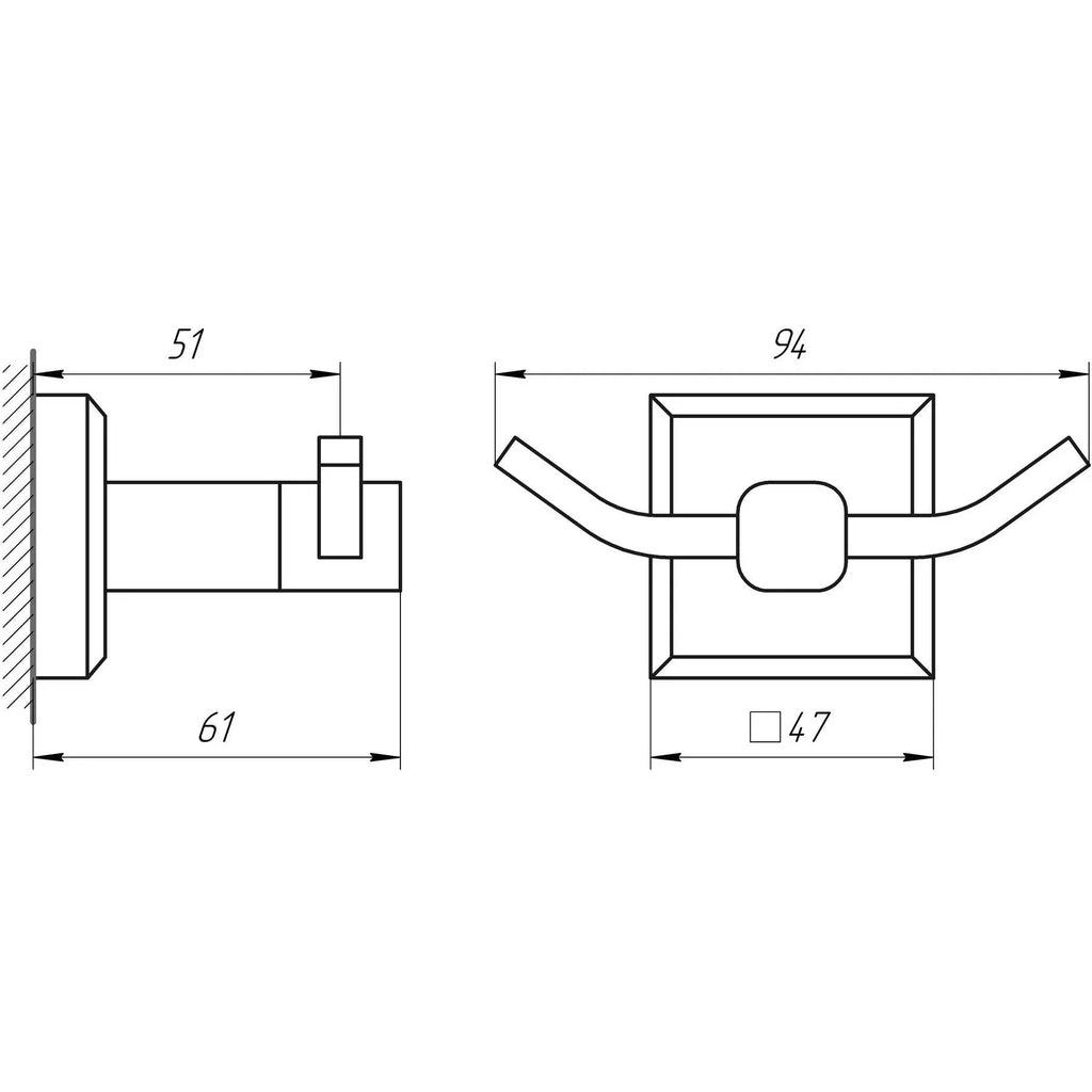 TKB 9915-BL Robe and Towel Hook