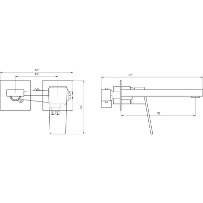 Bateria umywalkowa LEXI TL 21235-H57A