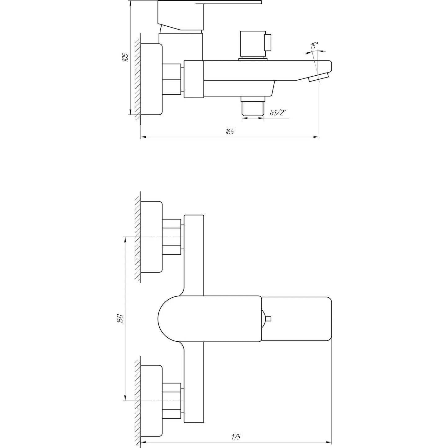 SARDINIA-TS 08131-H19N Zestaw baterii łazienkowej