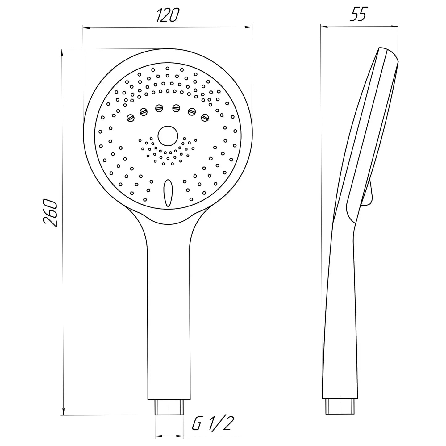 Topaz NF-2207-00-BIAŁY Prysznic ręczny