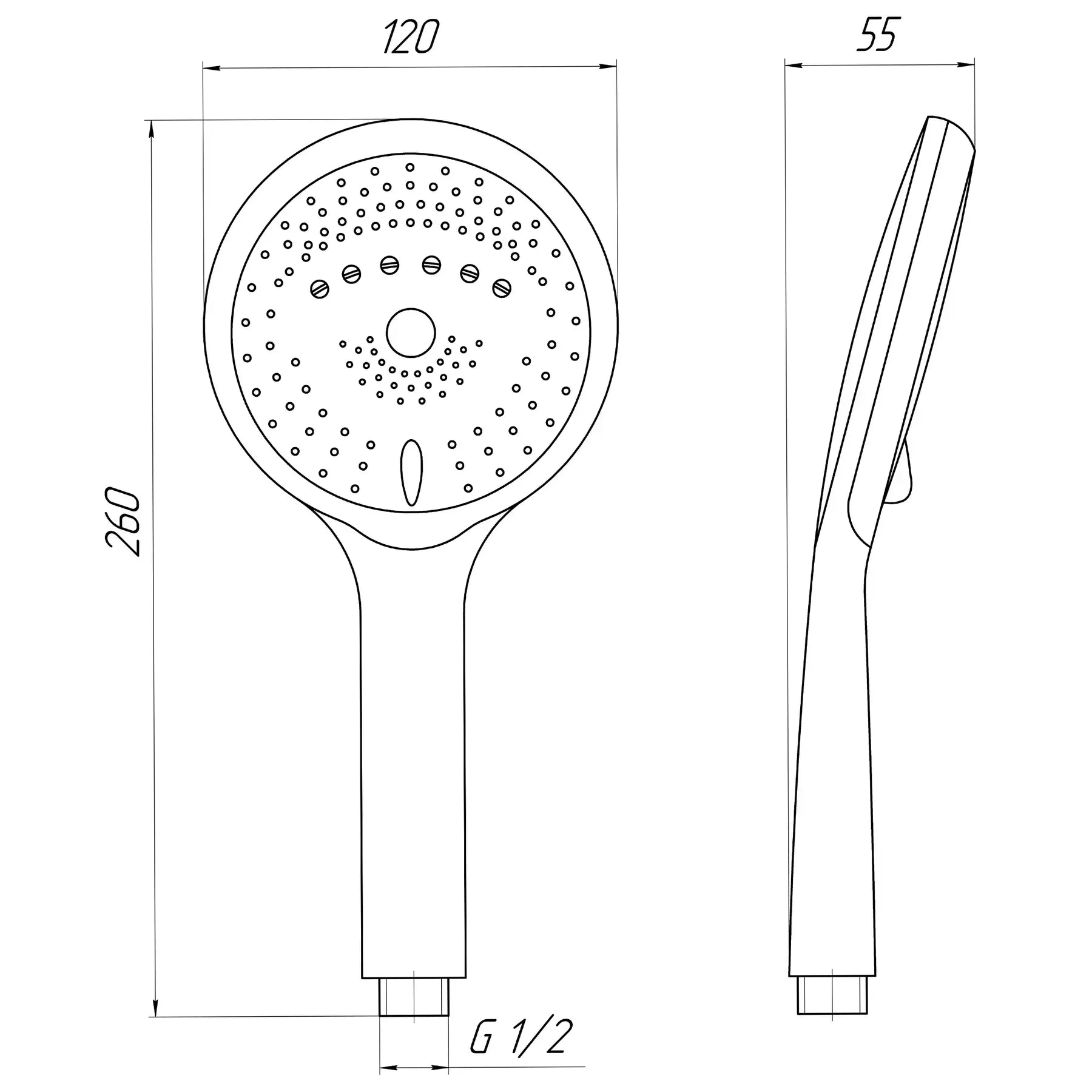 Topaz NF-2207-00-WHITE Hand Shower