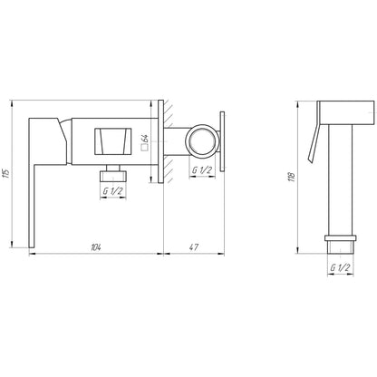 ODISS TO 18604-H62-WW Hygienic Built-in Mixer
