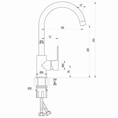 Bateria kuchenna CORSICA TC 8809-H48-W