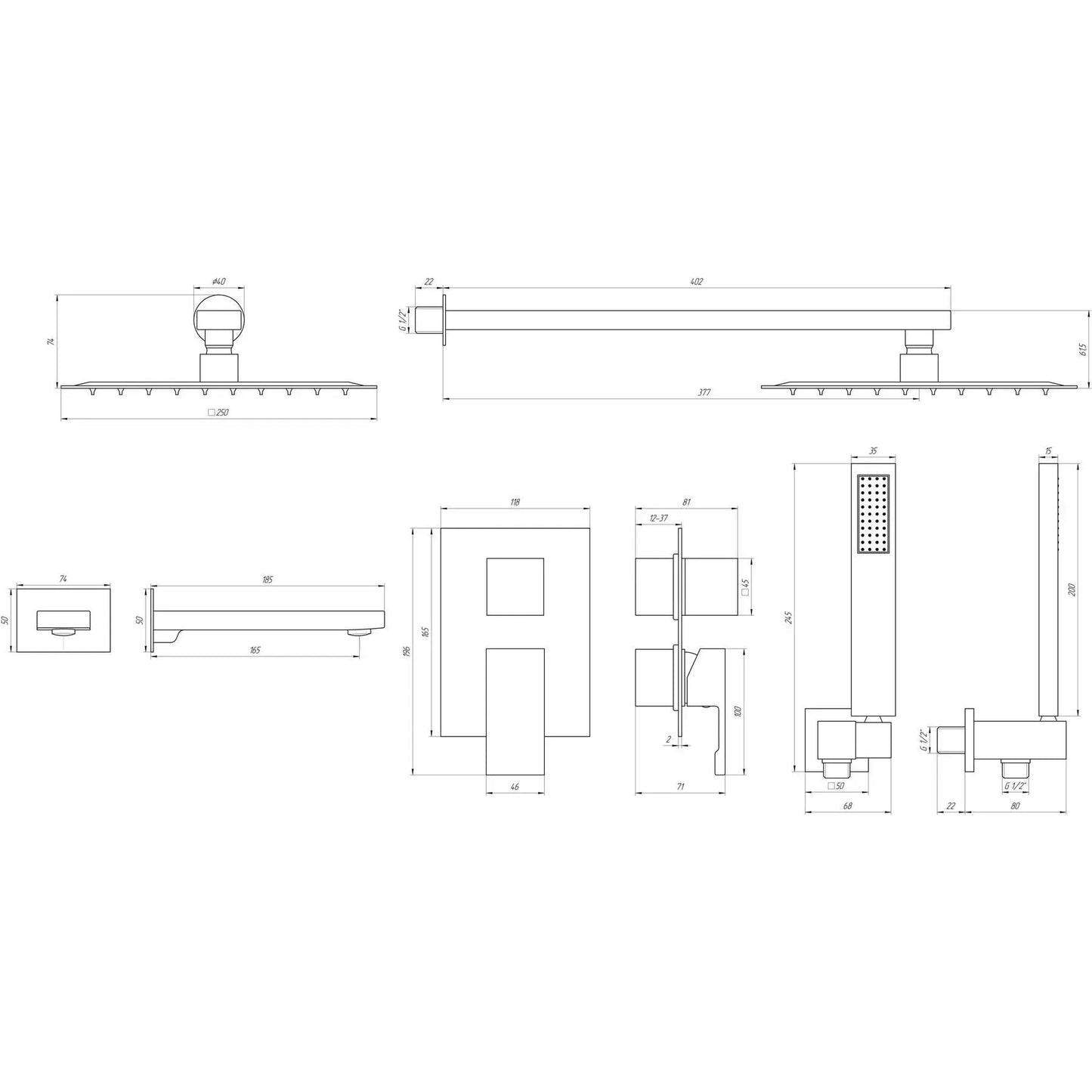 ODISS TO 08115-H13 Inteligentna, chromowana bateria prysznicowa do zabudowy
