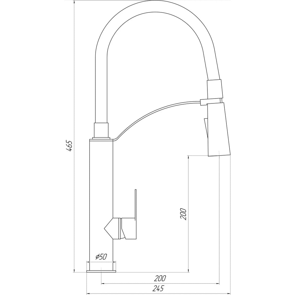 Кухонний змішувач BARTS-TB 8817-H18 