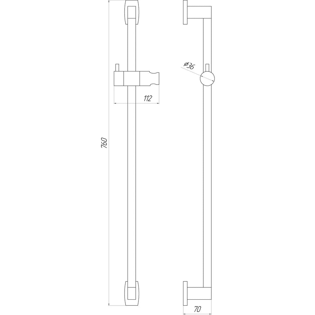 ODISS TO-18107-00/BB Shower Stand