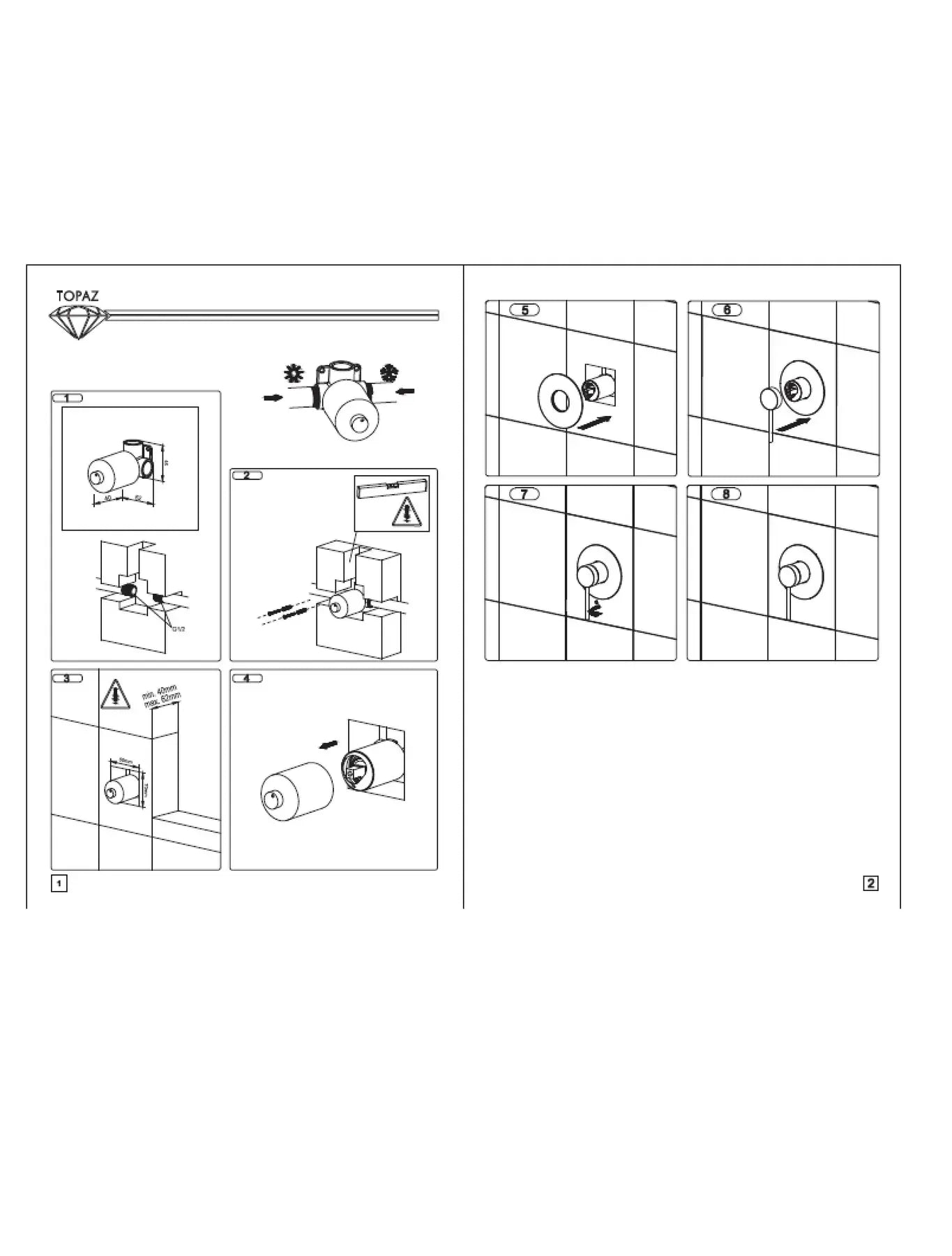 LOFT TLF 32705-H75-C Bateria prysznicowa do zabudowy