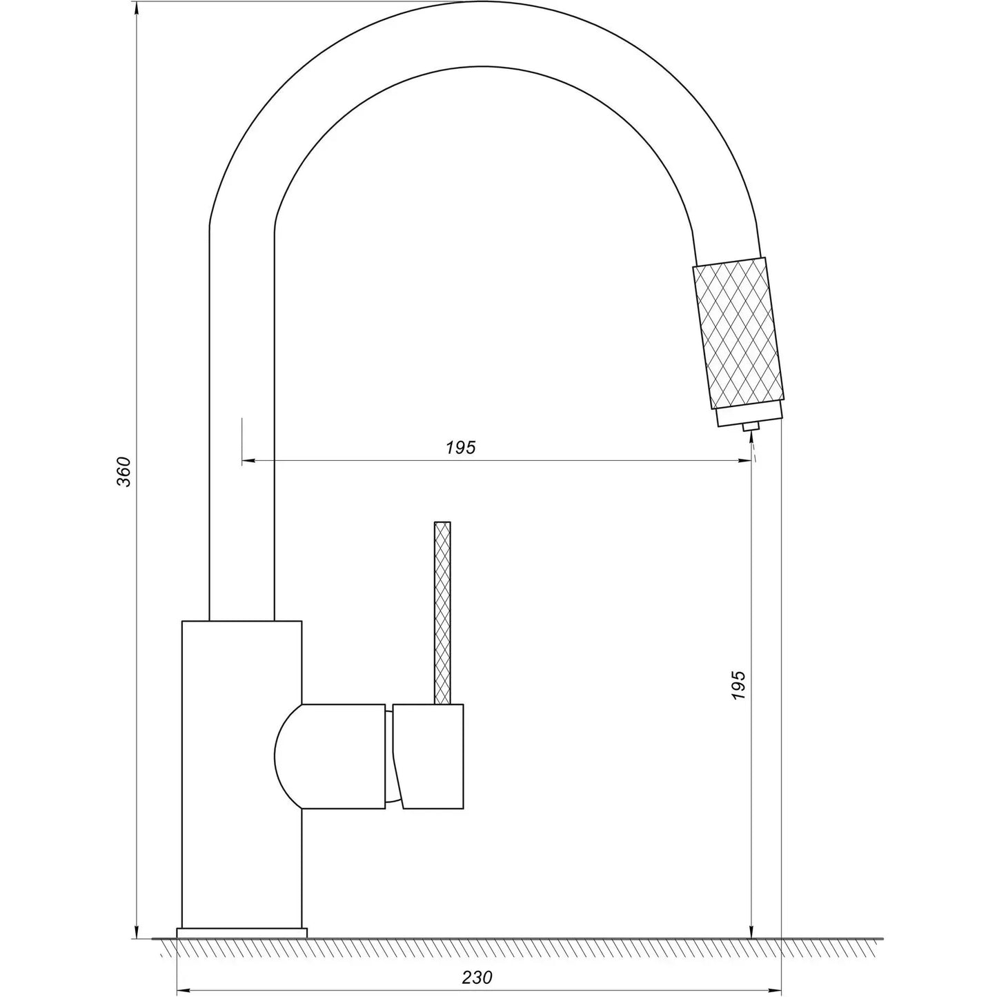 CORSICA TC-8801-H39-BL Kran do osmozy
