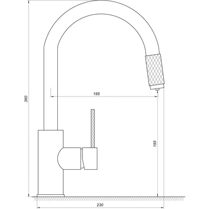 CORSICA TC-8801-H39-BL Kran do osmozy
