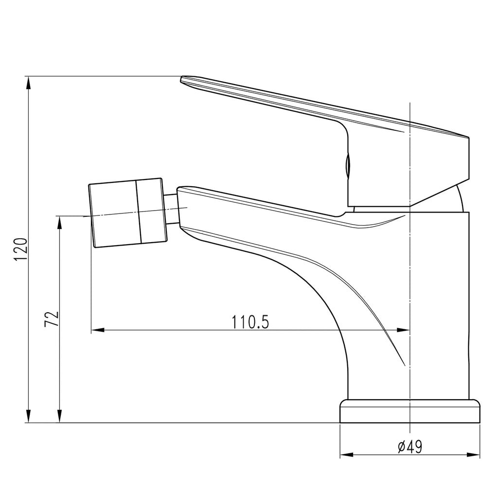 Bateria bidetowa CAPRI TCA-15601-H43